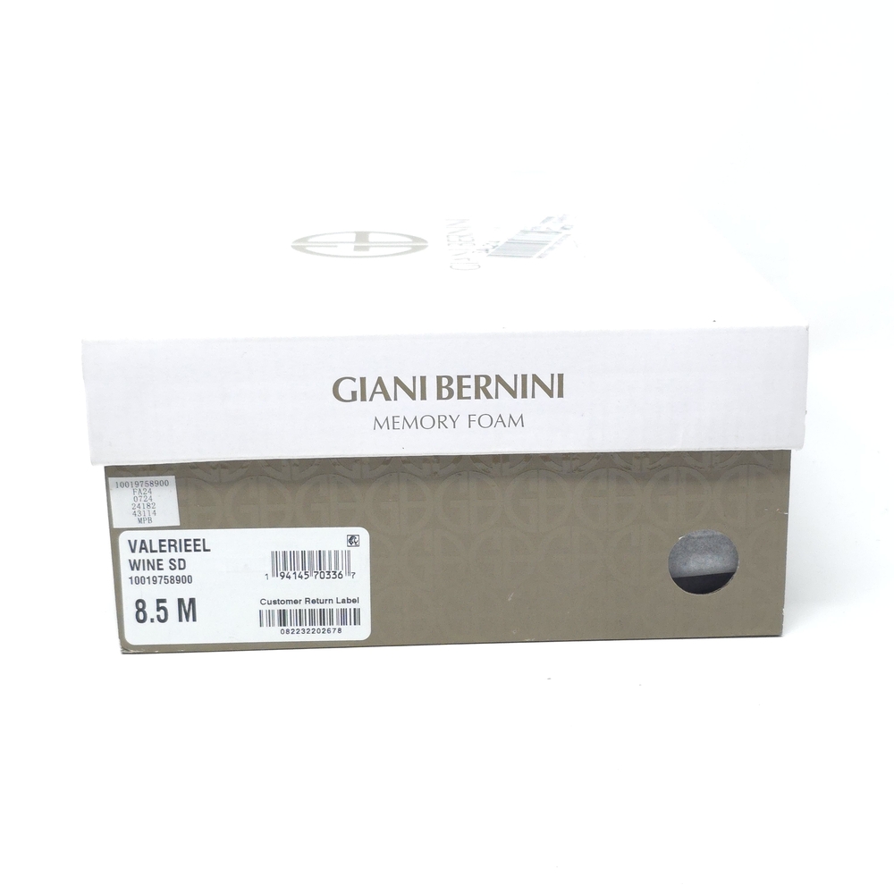 Giani Bernini Valerieel Wine Suede Mary Jane Pumps Size 8.5M - Picture 11 of 11